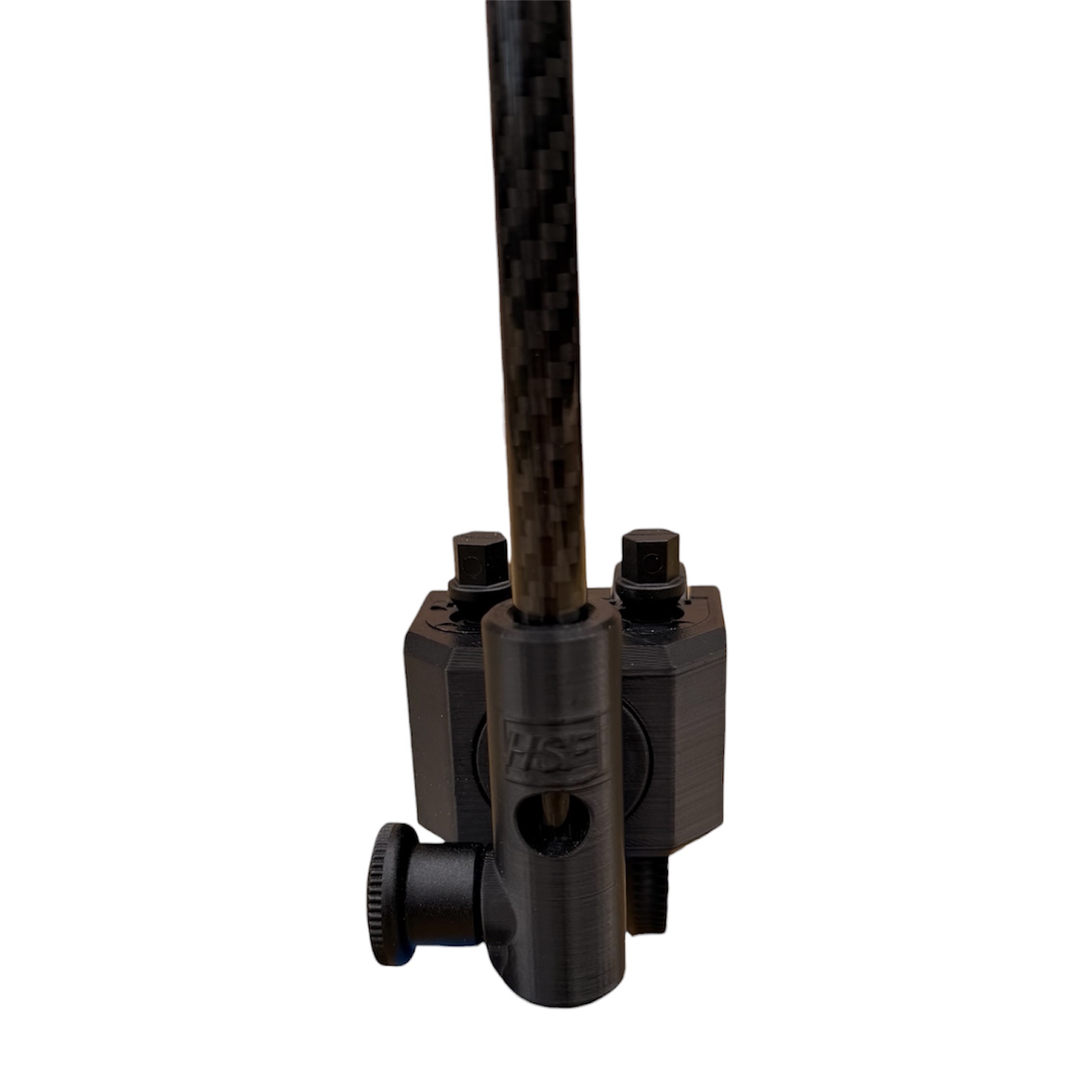 Front view of the black HSF 360 AnyTube™ Mount