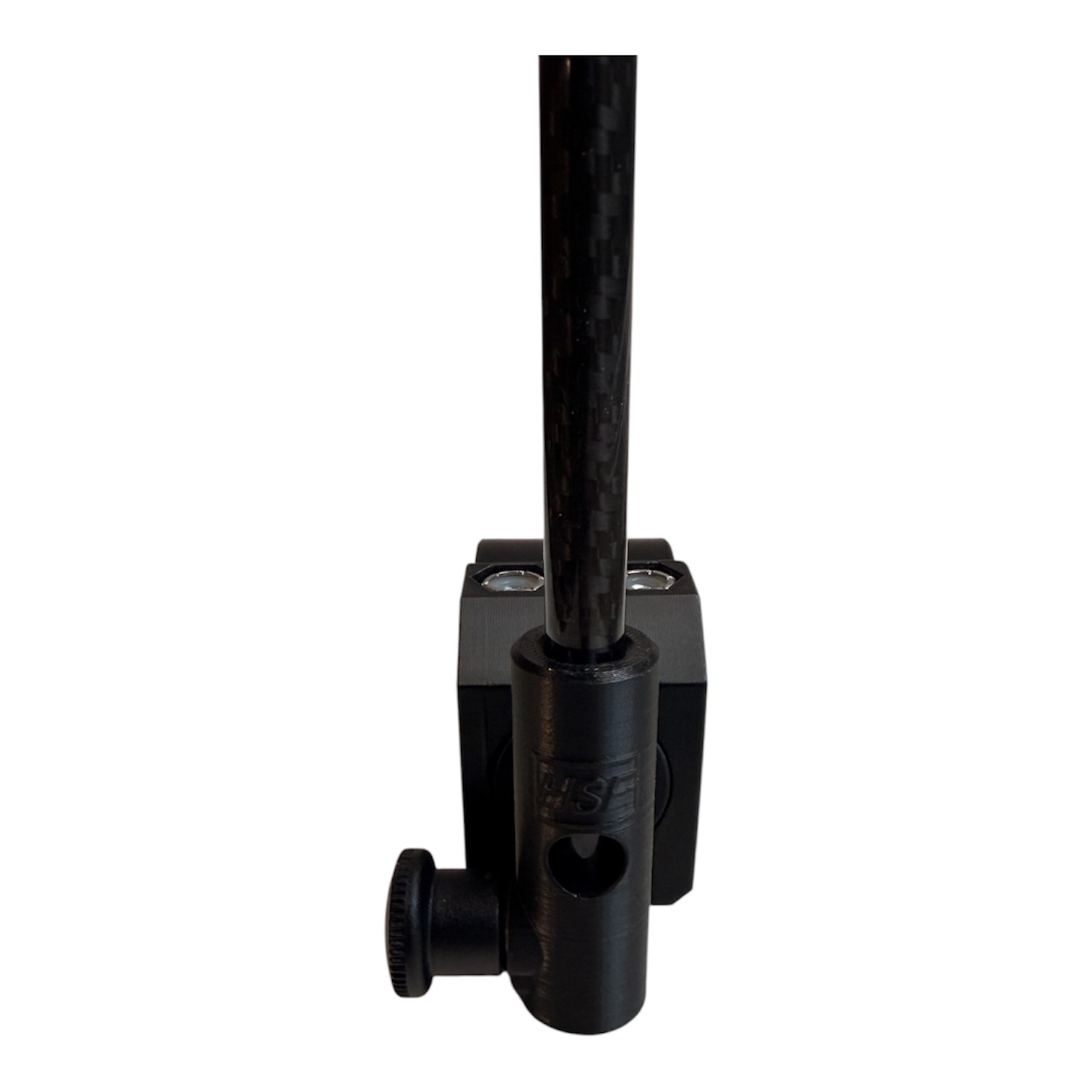 Front view of black HSF 360 ExactFit™ Nautique 1.5-inch bimini mount