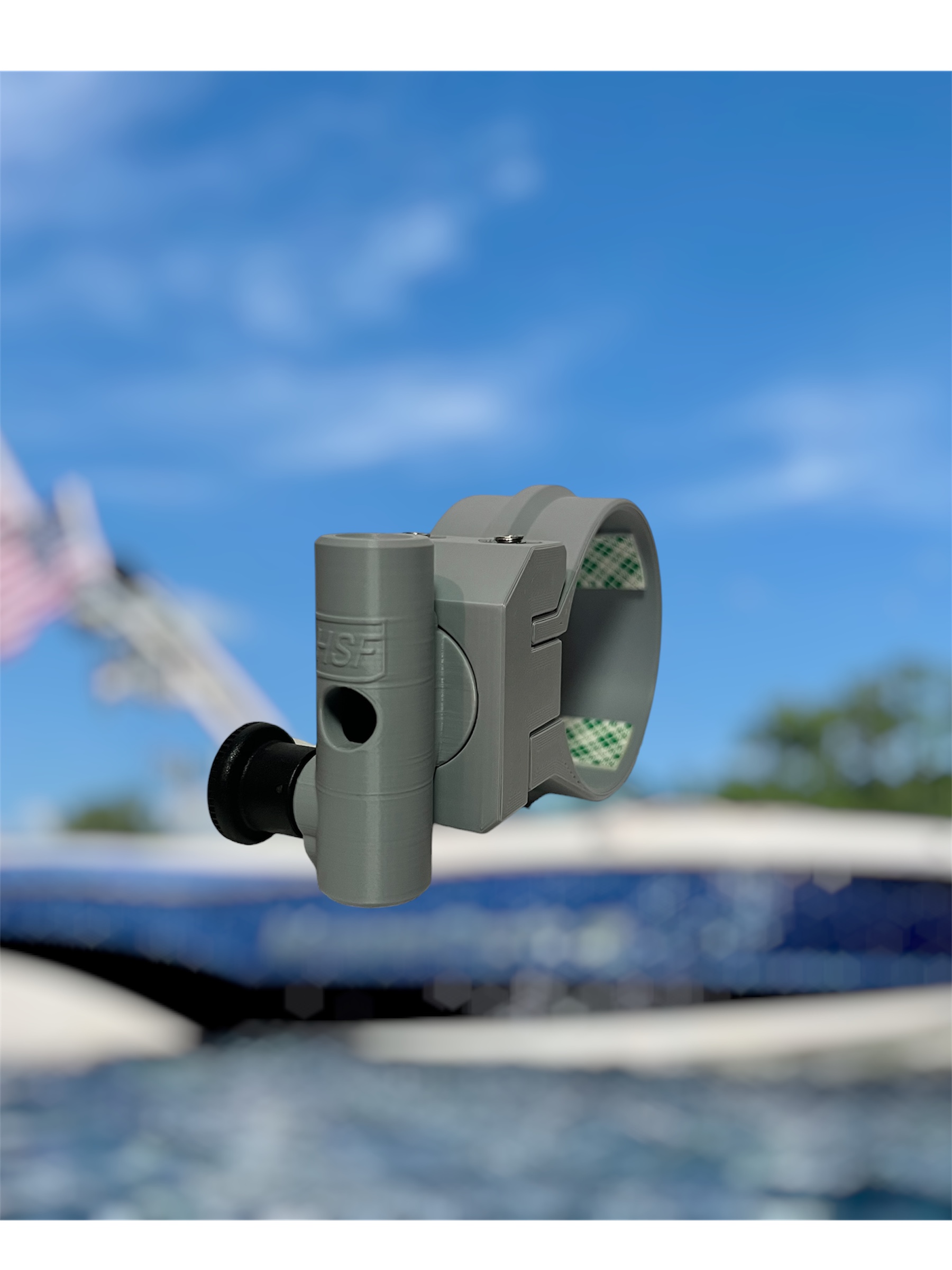 Grey HSF 360 ExactFit™ mount for a MasterCraft tower tube
