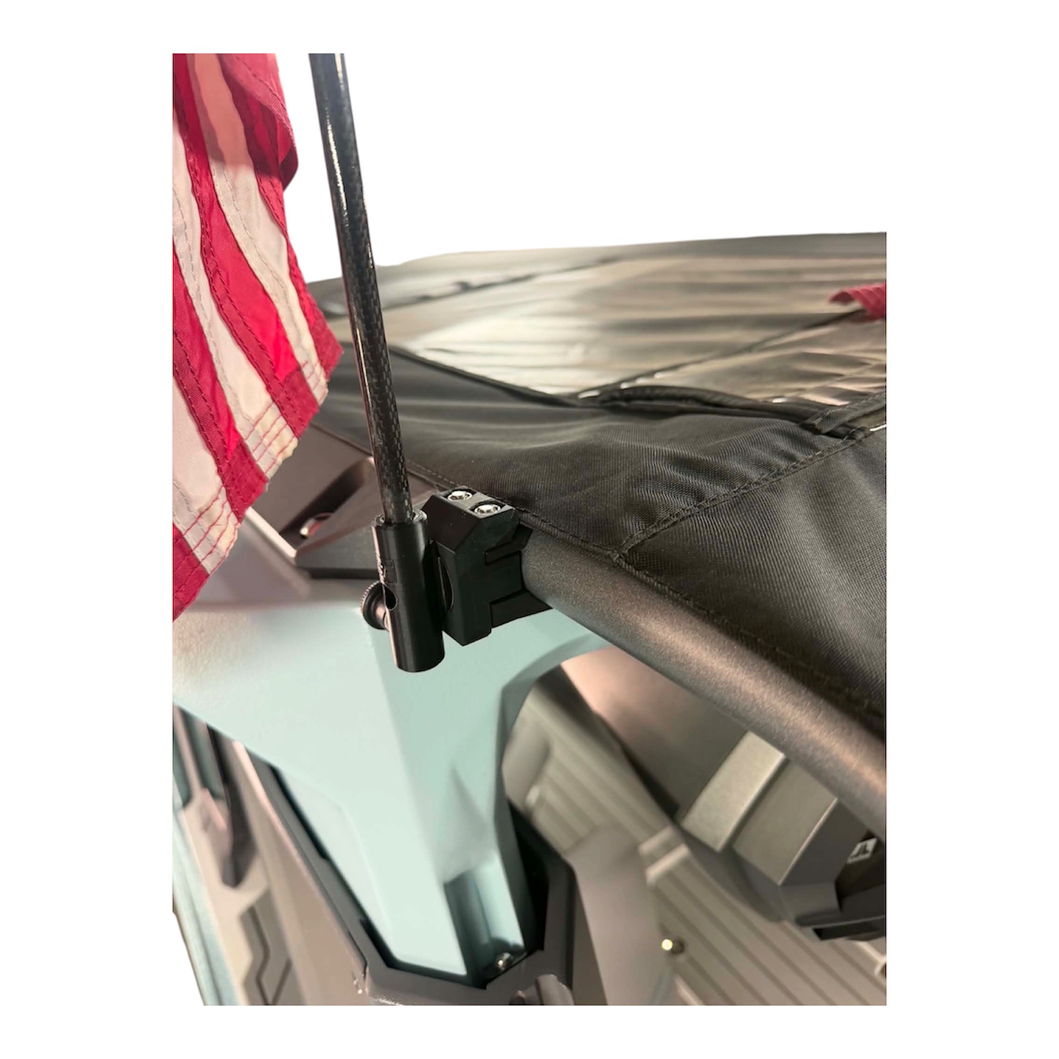 HSF 360 ExactFit™ mounted on a Nautique 1.5-inch bimini tube